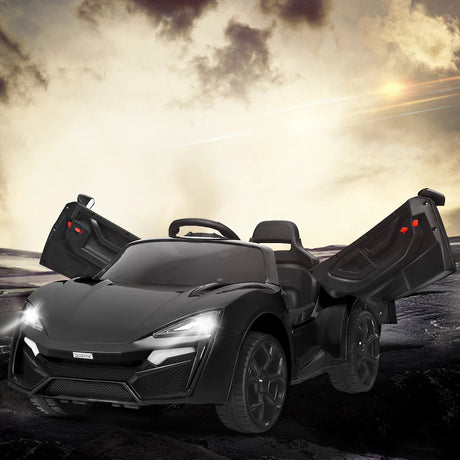 12V Electric Kids Car wth 2.4G Remote Control and Spring Suspension-Black