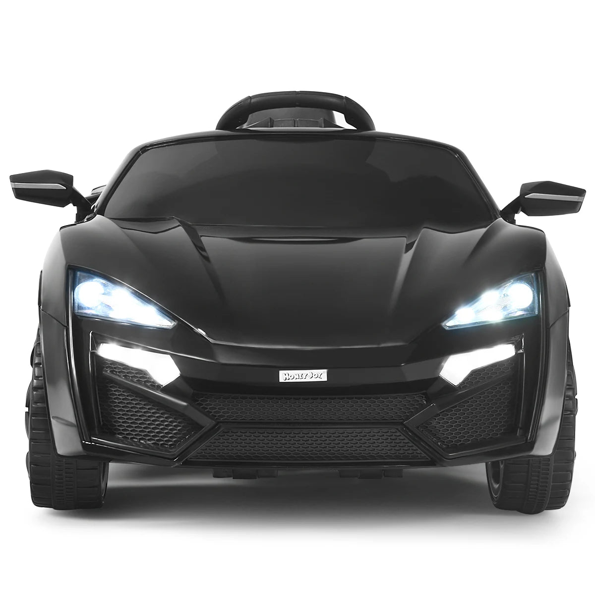 12V Electric Kids Car wth 2.4G Remote Control and Spring Suspension-Black