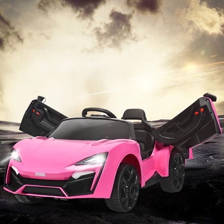 12V Electric Kids Car wth 2.4G Remote Control and Spring Suspension-Pink