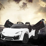12V Electric Kids Car wth 2.4G Remote Control and Spring Suspension-White