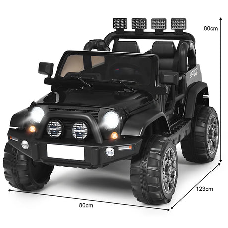 12V Electric Kids Ride On Truck with Remote Control-Black
