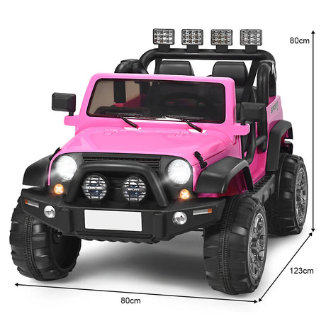 12V Electric Kids Ride On Truck with Remote Control-Pink