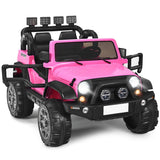 12V Electric Kids Ride On Truck with Remote Control-Pink