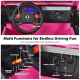 12V Electric Kids Ride On Truck with Remote Control-Pink