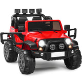 12V Electric Kids Ride On Truck with Remote Control-Red