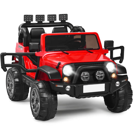 12V Electric Kids Ride On Truck with Remote Control-Red