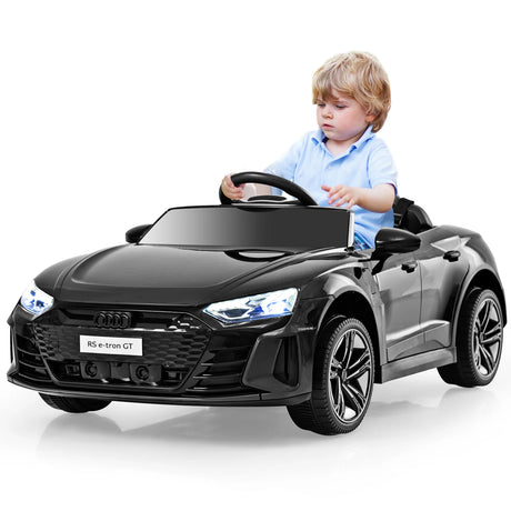 12V Audi Licensed Electric Kids Ride On Car with Remote Control-Black