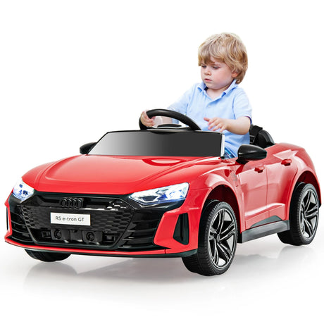 12V Audi Licensed Electric Kids Ride On Car with Remote Control-Red