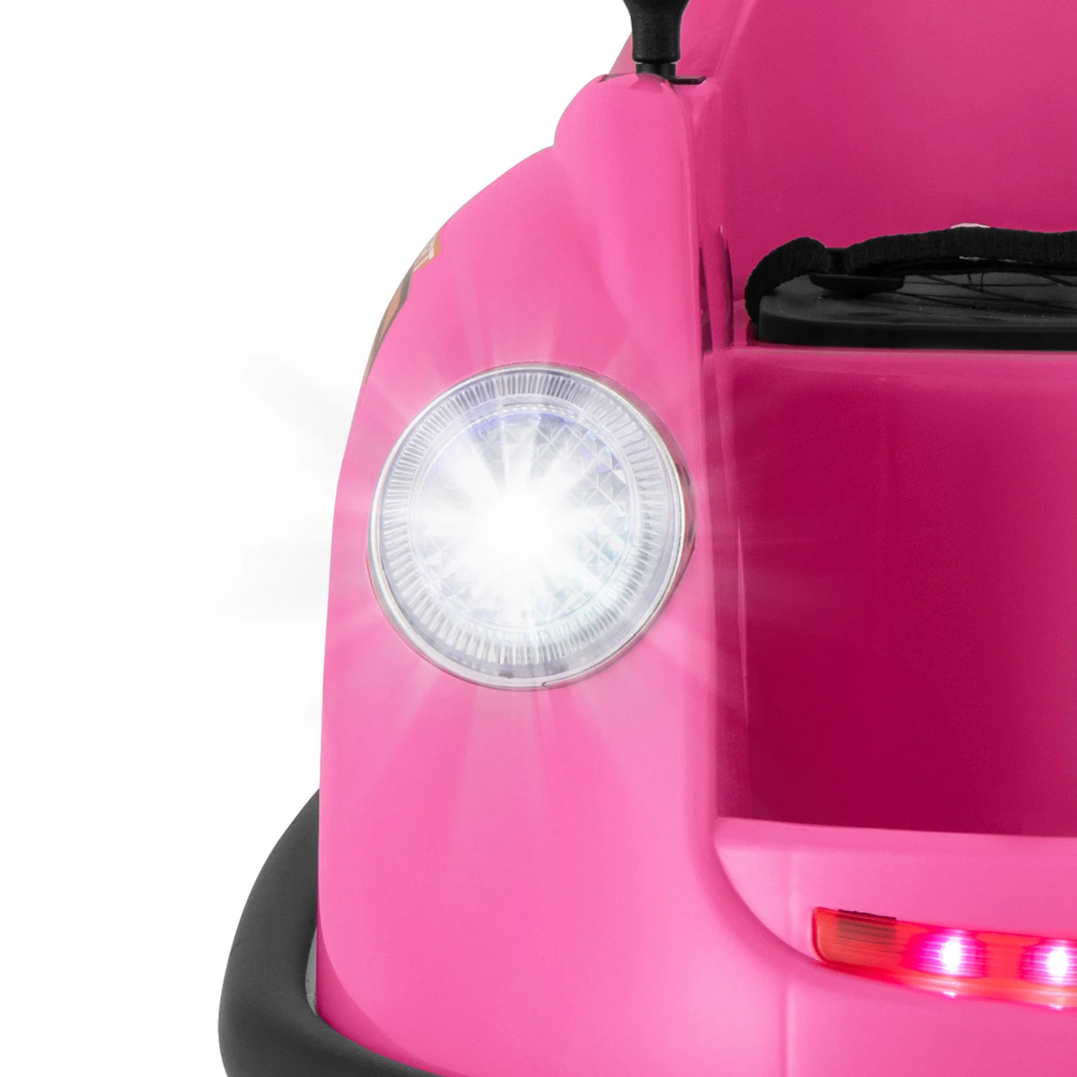 12V Kids Ride on Bumper Car with Remote Control and Music-Pink