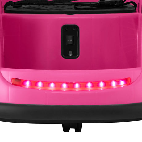 12V Kids Ride on Bumper Car with Remote Control and Music-Pink