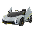 12V Kids Ride on Car 4WD Lamborghini Licensed with 3 Speeds and Music-Grey