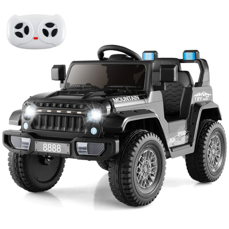 12V Kids Ride on Car with Soft Start and Battery Powered-Black