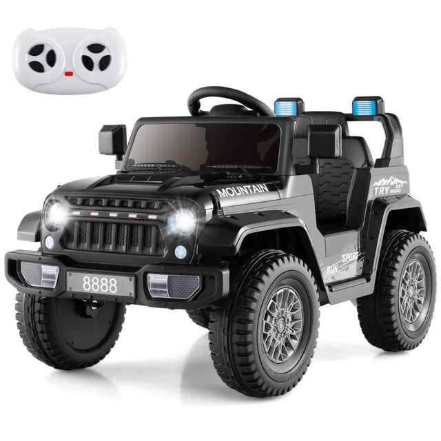 12V Kids Ride on Car with Soft Start and Battery Powered-Black