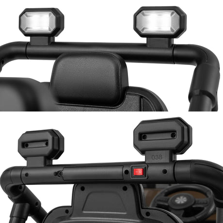 12V Kids Ride on Truck with Remote Control and 3 Speeds-Red