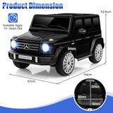 12V Licensed Mercedes-Benz Kids Ride-on Car with Remote Control-Black