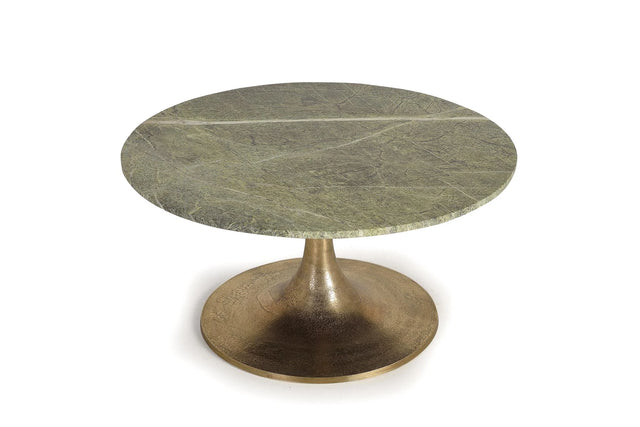 Giner and Colomer - Coffee Table With Marble Top & Metal Base