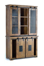 Giner and Colomer - Industrial Mango Wood Pantry With 4 Sliding Doors