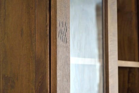 Giner and Colomer - Industrial Mango Wood Pantry With 4 Sliding Doors