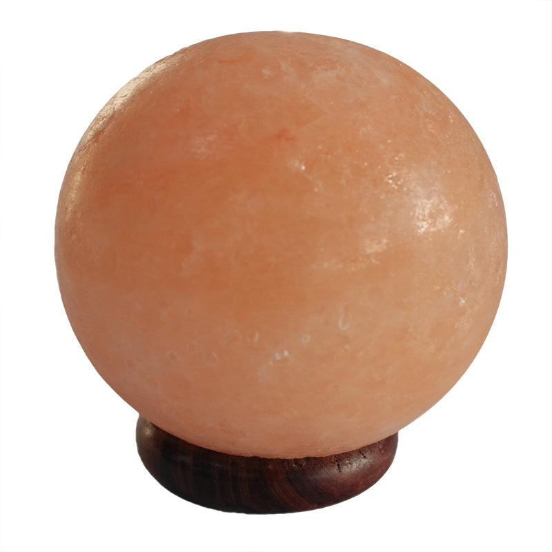 Salt Lamp Ball - Big Wooden Base