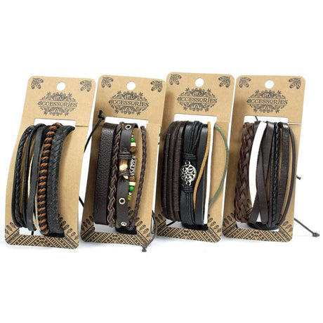 Mens Bracelet Sets - Dark & Handsome (asst)