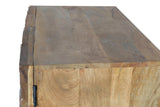 Giner and Colomer - 2-Door Mango Wood Sideboard With Recovered Wood Door Details