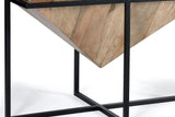 Giner and Colomer - Mango Wood Coffee Table With Metal Base
