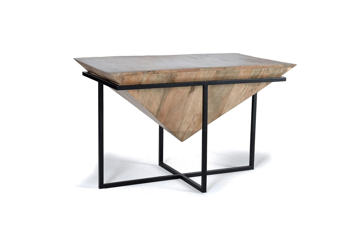 Giner and Colomer - Mango Wood Coffee Table With Metal Base