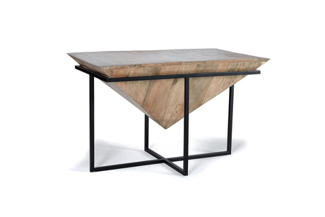 Giner and Colomer - Mango Wood Coffee Table With Metal Base