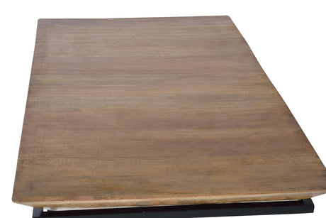 Giner and Colomer - Mango Wood Coffee Table With Metal Base