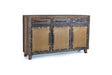 Giner and Colomer - Recovered Railway Sleeper Wood Sideboard With 3 Drawers & 3 Metal Doors