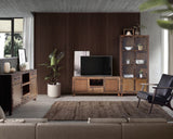 Giner and Colomer - Recovered Railway Sleeper Wood Sideboard With 3 Drawers & 2 Metal Doors