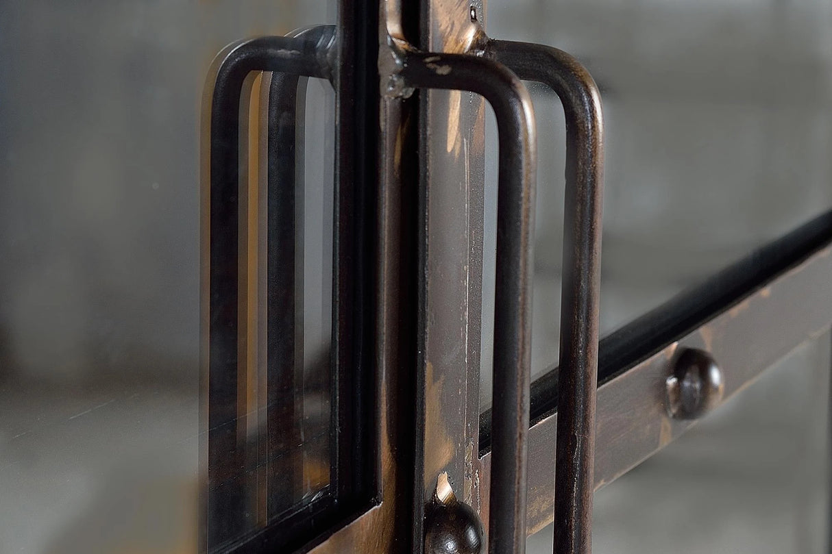 Giner and Colomer - Recovered Railway Sleeper Wood Showcase With 2 Doors