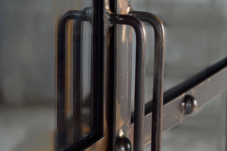 Giner and Colomer - Recovered Railway Sleeper Wood Showcase With 2 Doors