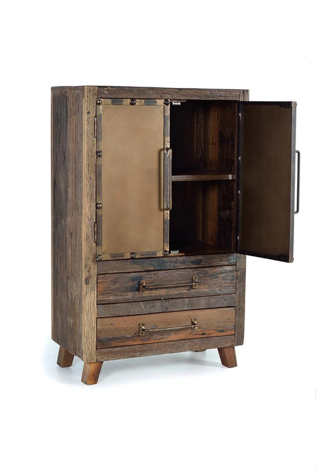 Giner and Colomer - Recovered Railway Sleeper Wood Sideboard With 2 Doors & 2 Drawers