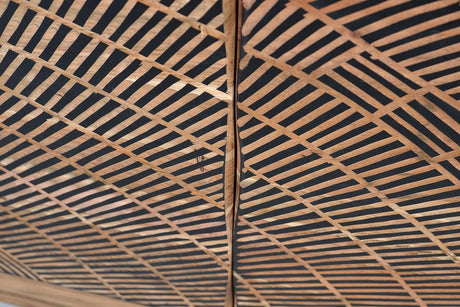 Giner and Colomer - 2-Door Acacia Wood Sideboard With Metal Legs