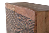 Giner and Colomer - 2-Door Acacia Wood Sideboard With Metal Legs