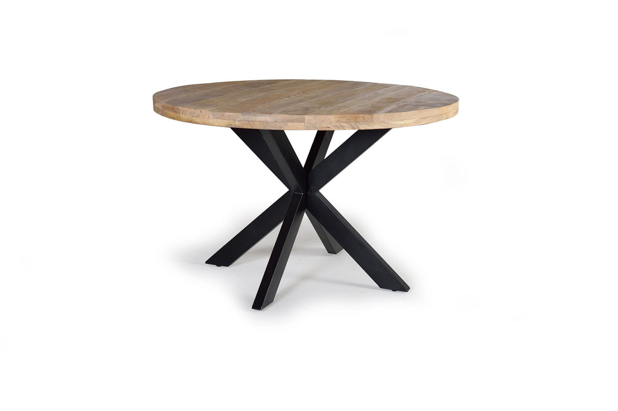 Giner and Colomer - Mango Wood Dining Table With Metal Legs