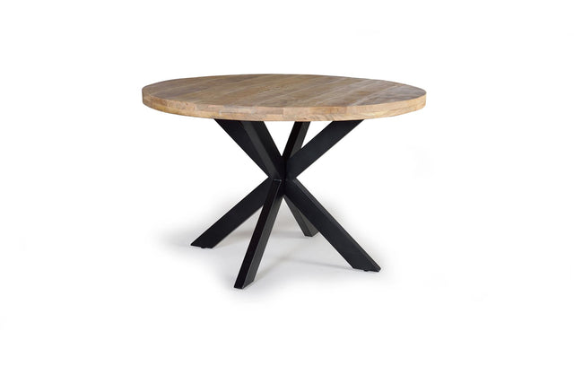 Giner and Colomer - Mango Wood Dining Table With Metal Legs