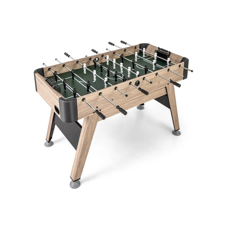 1.2m Foosball Table with 2 Bead Style Scorers and Adjustable Leg Levelers-Natural