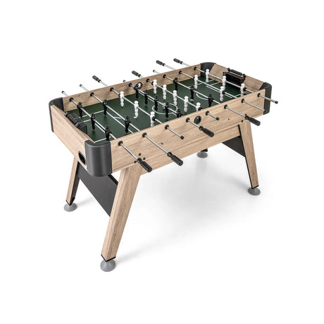 1.2m Foosball Table with 2 Bead Style Scorers and Adjustable Leg Levelers-Natural