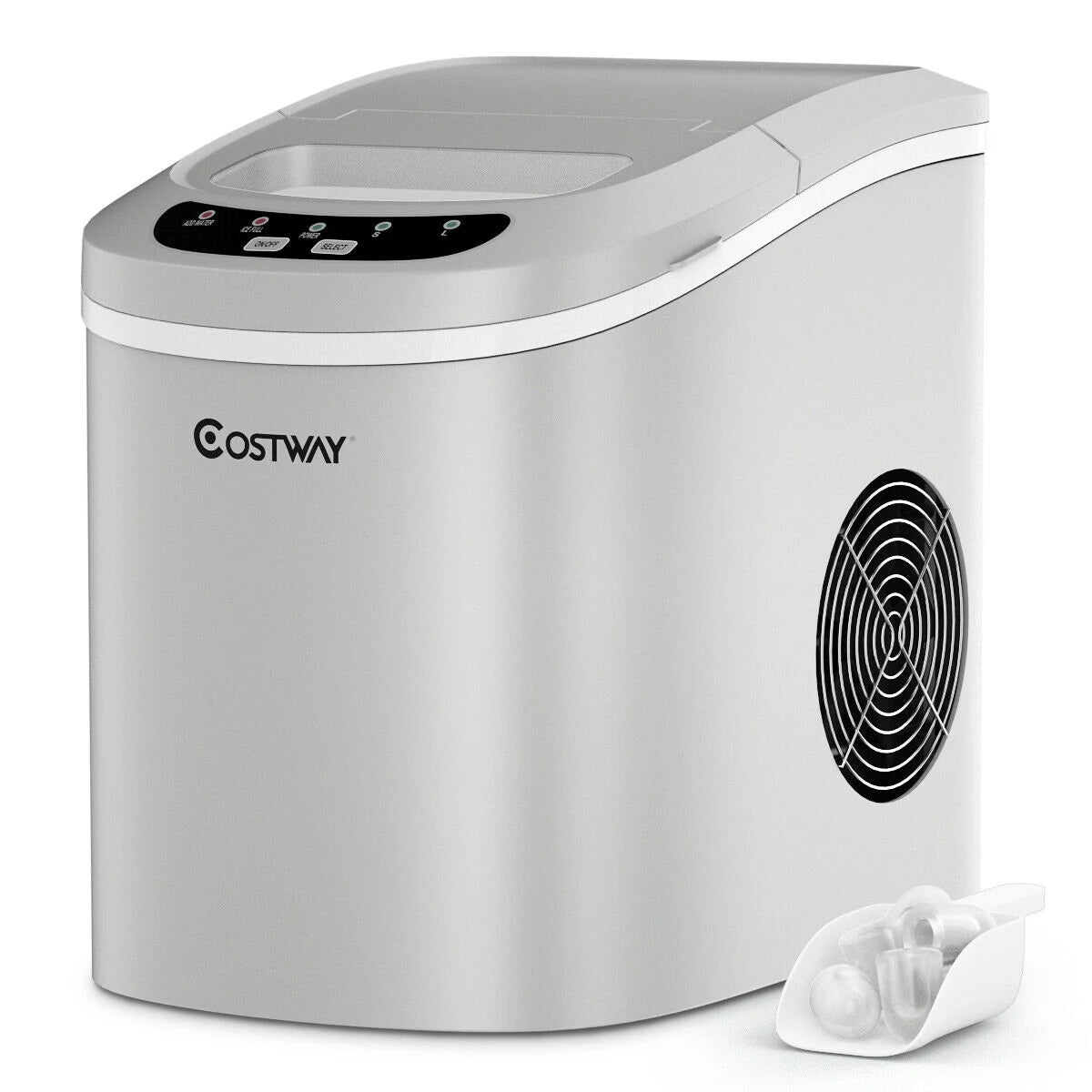 2.2ltr Automatic Electric Ice Cube Maker-Silver
