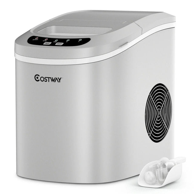 2.2ltr Automatic Electric Ice Cube Maker-Silver