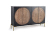 Giner and Colomer - 4-Door Mango Wood Sideboard With Metal Base