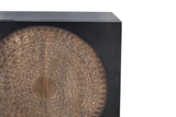 Giner and Colomer - 2-Door Mango Wood TV Cabinet With Metal Base