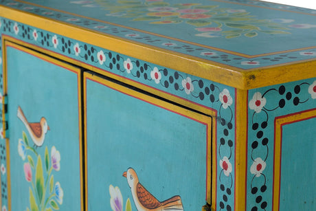 Giner and Colomer - 2-Door Cabinet With Hand-Painted Details