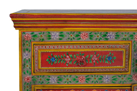 Giner and Colomer - Hand-Painted Mango & MDF Sideboard (3 Drawers, 3 Doors)