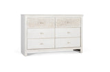 Giner and Colomer  Elegant 6-Drawer Chest In Mango Wood With Hand-Carved Details