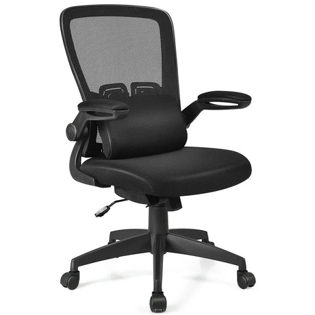 Lightweight Mesh Office Chair with Lumbar Support-Black