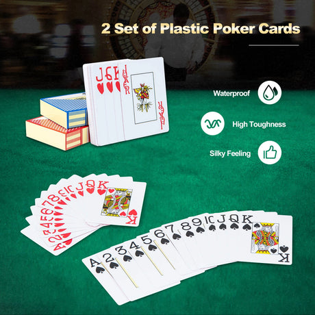 14 Gram Texas Holdem Poker Chip Set 300 Pieces Claytec Chips