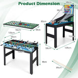 14-in-1 Combo Game Table Set Multi Game Table with Foosball